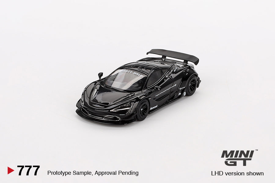 ** LIMIT 2 ** MiniGT 1:64 McLaren 720S LB-Works – Black – MiJo Exclusive #777