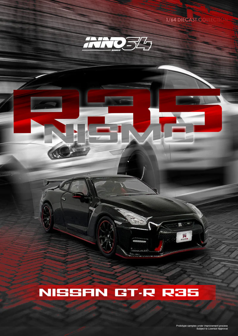 Inno64 1:64 Nissan GT-R (R35) NISMO - Black