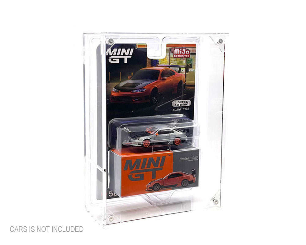 Showcase 1:64 Premium Collector Single Display Case with Shelve & Cover (6″x2.1/8″x8″) – Mijo Exclusive