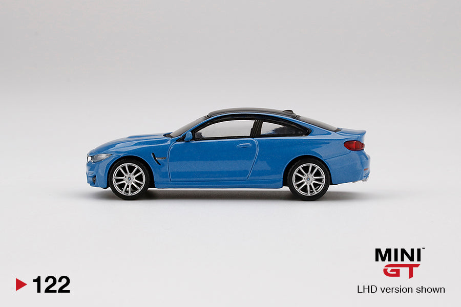 MiniGT 1:64 BMW M4 (F82) Yas Marina Blue Metallic MiJo Exclusive #122