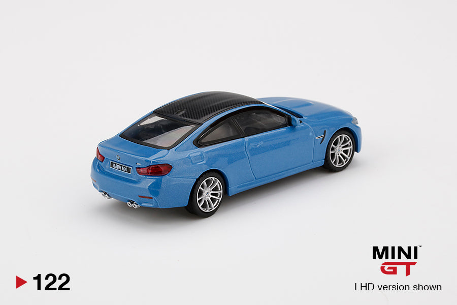MiniGT 1:64 BMW M4 (F82) Yas Marina Blue Metallic MiJo Exclusive #122
