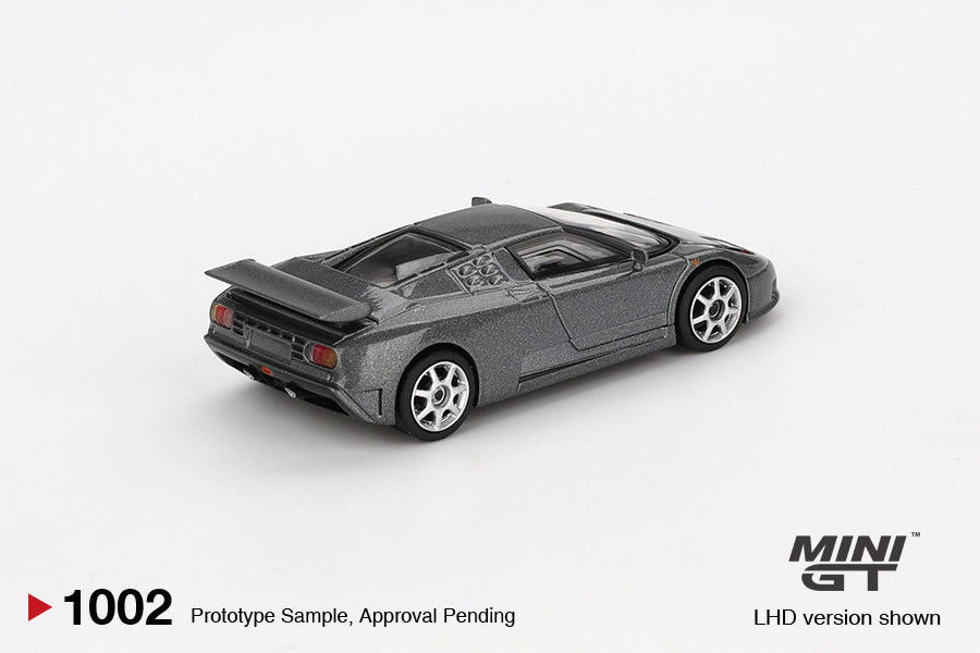 MiniGT 1:64 Bugatti EB110 Super Sport – Grigio Scuro #1002
