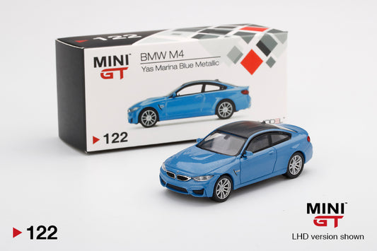 MiniGT 1:64 BMW M4 (F82) Yas Marina Blue Metallic MiJo Exclusive #122