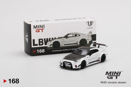 MiniGT 1:64 LB-Silhouette WORKS GT NISSAN 35GT-RR Ver.1 White MiJo Exclusive #168