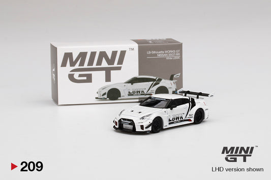 MiniGT 1:64 LB-Silhouette WORKS GT NISSAN 35GT-RR Ver.2 White LBWK MiJo Exclusive #209