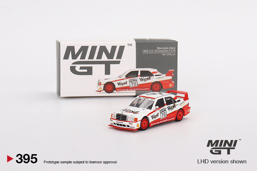 MiniGT 1:64 Mercedes-Benz 190E 2.5 16 Evolution II 1991 DTM #78