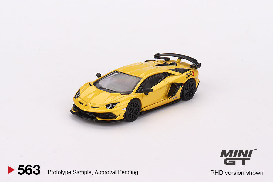 MiniGT 1:64 Lamborghini Aventador SVJ - Giallo Orion - #563