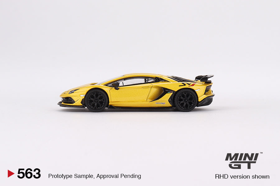 MiniGT 1:64 Lamborghini Aventador SVJ - Giallo Orion - #563
