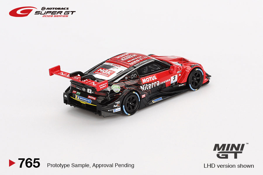 MiniGT 1:64 Japan Exclusive Nissan Z GT500 #3 “Niterra MOTUL Z” NDDP Racing 2023 Super GT Series Series #765