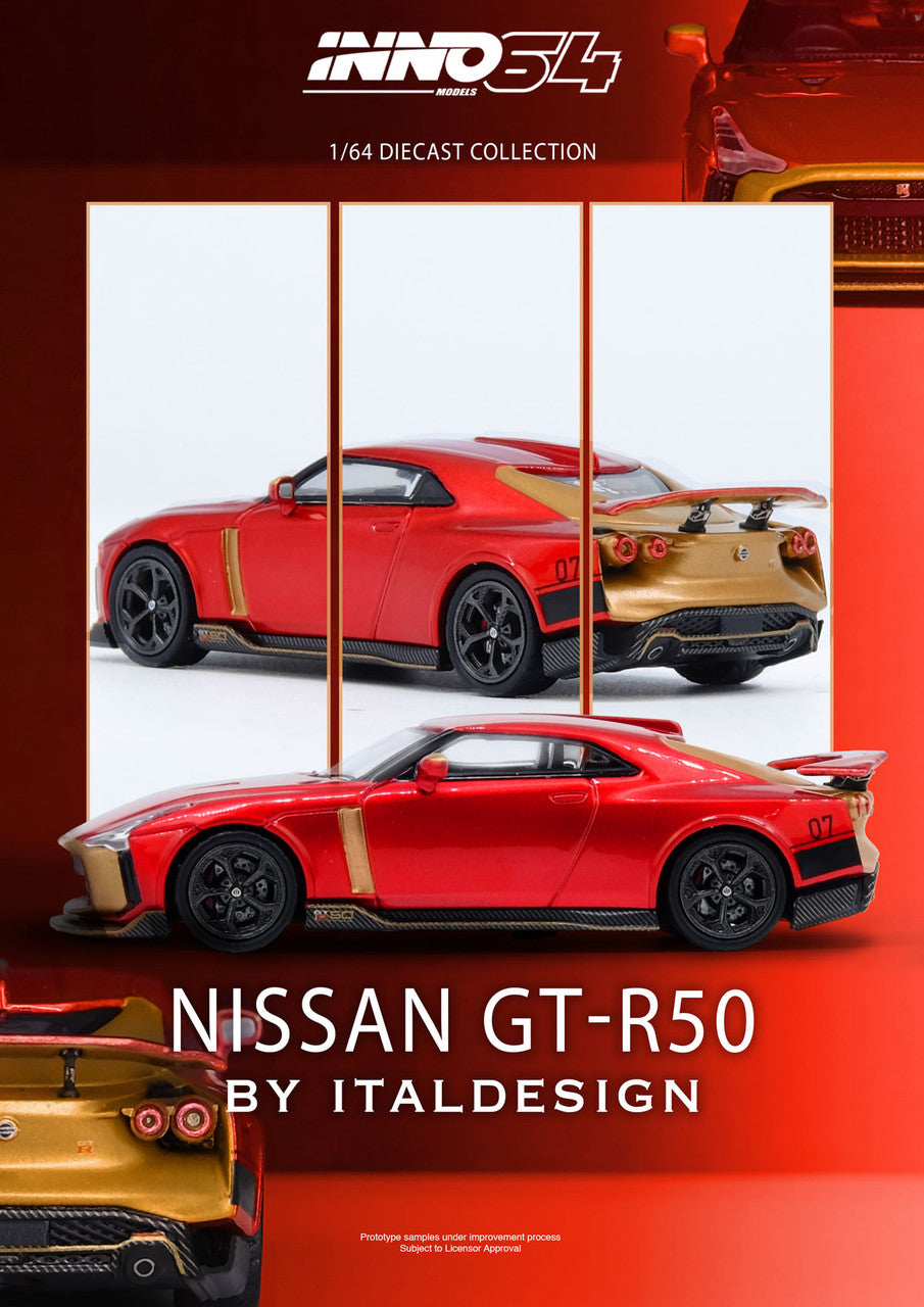 Inno64 1:64 Nissan GT-R50 by ITALDESIGN - Red
