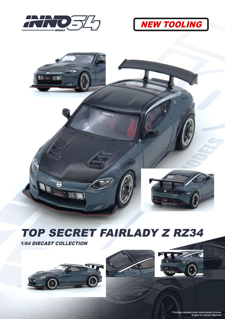 Inno64 1:64 Nissan FAIRLADY Z (RX34) TOP SECRET - Stealth Grey