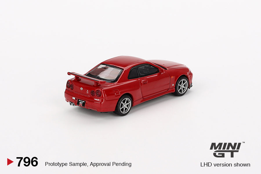 MiniGT 1:64 Nissan Skyline GT-R (R34) V-Spec Active Red - #796