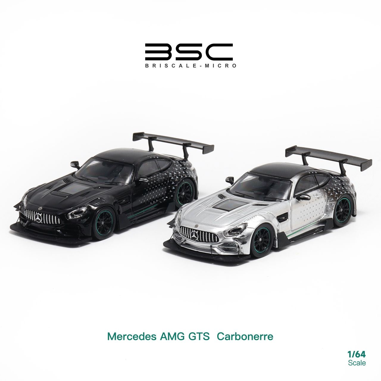 BSC 1:64 Mercedes Benz AMG GTS Carbonerre Widebody - *4 Styles*