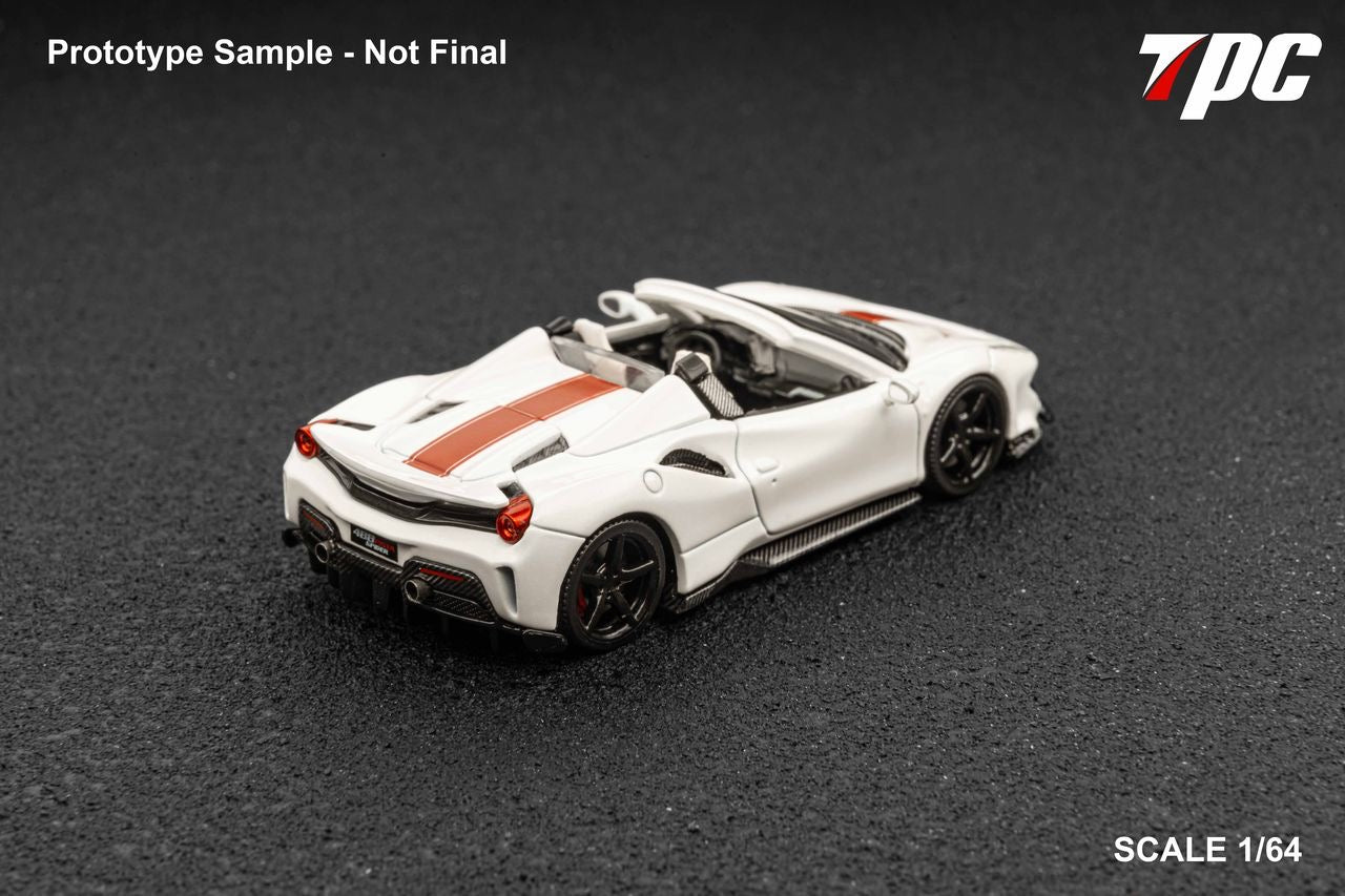 TPC 1:64 Novitec 488 Roadster - Pearl White