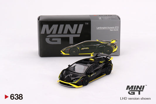 MiniGT 1:64 Lamborghini Huracán STO Nero Noctis - MiJo Exclusive #638