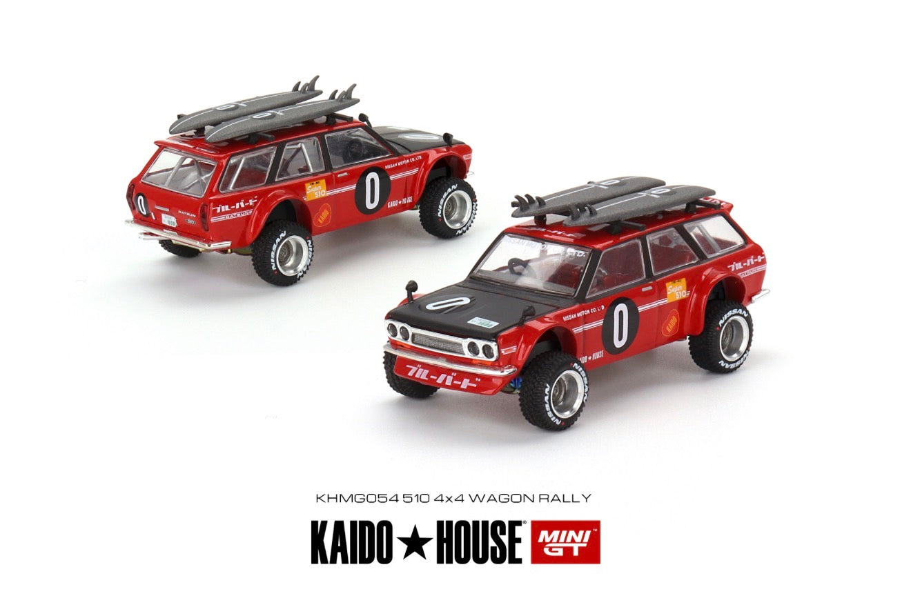 Kaido House 1:64 Datsun KAIDO 510 Wagon Kaido GT Surf Safari RS V2 - Regular & Chase PAIR