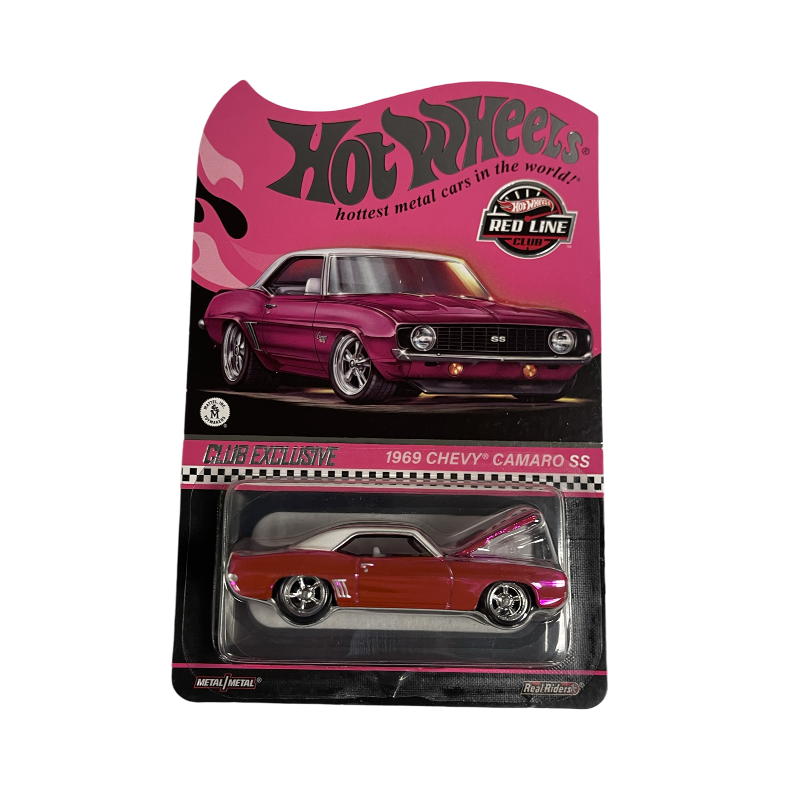 Hot Wheels 1:64 2024 RLC Red Line Club 1969 Chevy Camaro SS Pink