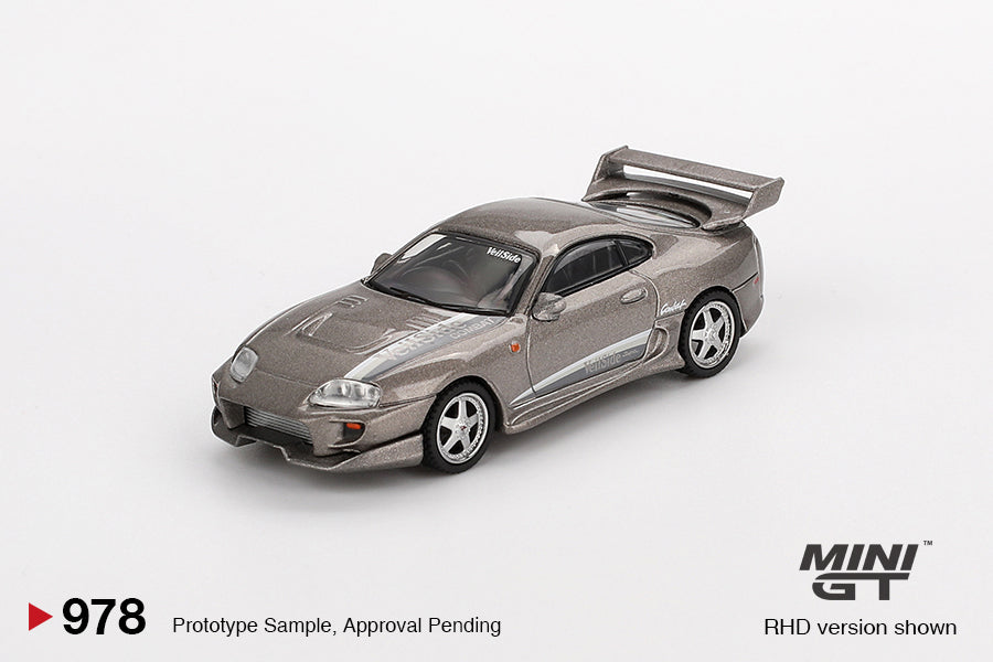 MiniGT 1:64 Toyota Supra VeilSide Combat V-II – Combat Grey #978