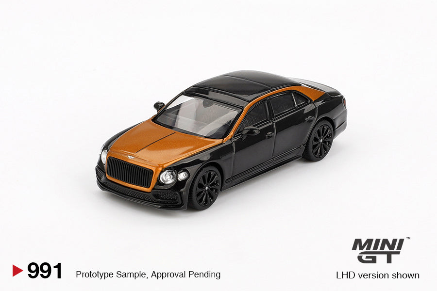 MiniGT 1:64 Bentley Flying Spur – Orange Flame / Onyx #991
