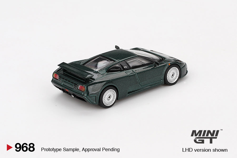 MiniGT 1:64 Bugatti EB110 GT – Verde Scuro #968
