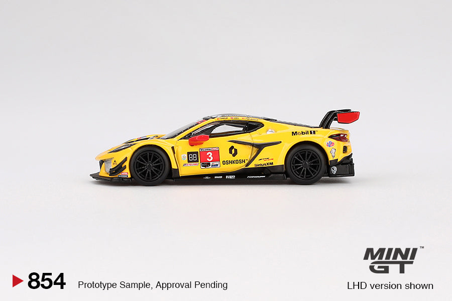 MiniGT 1:64 Chevrolet Corvette Z06 GT3.R #3 Corvette Racing by Pratt Miller Motorsports 2024 IMSA Daytona 24 Hrs #854