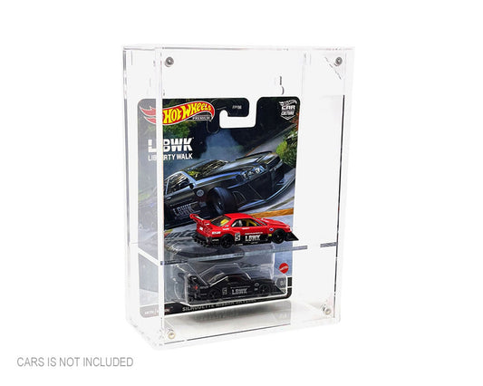 Showcase 1:64 Premium Collector Single Display Case with Shelve & Cover (6″x2.1/8″x8″) – Mijo Exclusive