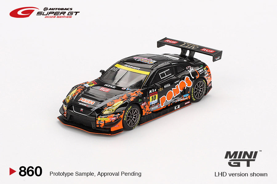 MiniGT 1:64 Japan Exclusive Nissan GT-R NISMO GT3 #10 “PONOS GAINER GT-R” GAINER 2023 SUPER GT SERIES #860