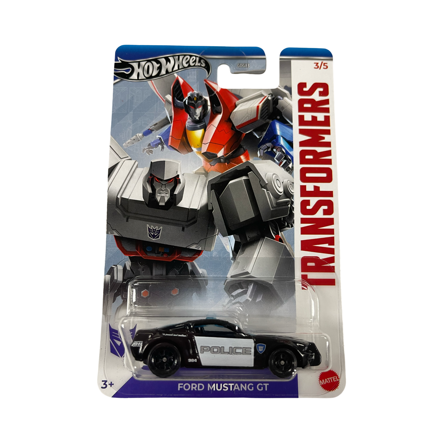 Hot Wheels 1:64 Transformers Ford Mustang GT- Recalled Variation