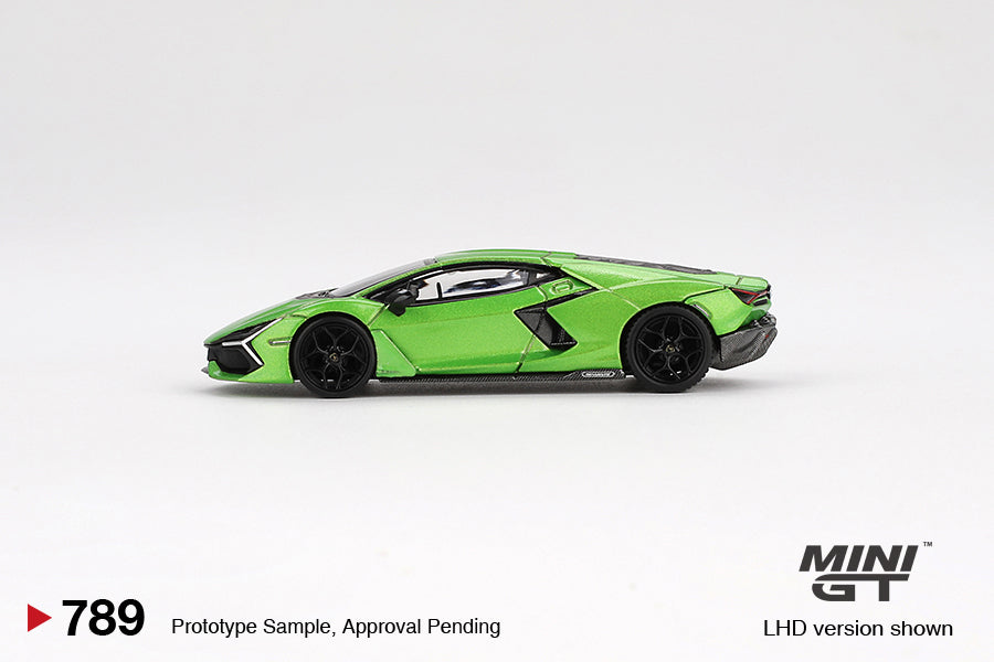 MiniGT 1:64 Lamborghini Revuelto – Verde Selvans #789