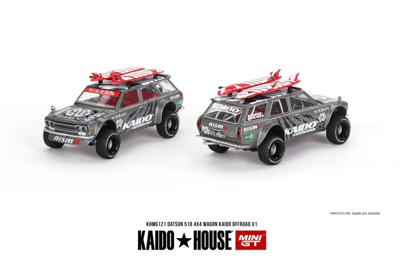 Kaido House 1:64 Datsun 510 4X4 Wagon Kaido Offroad V1 - Regular & Chase PAIR