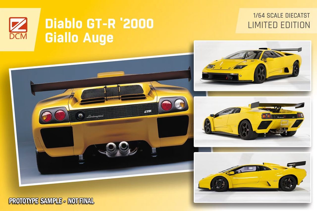 DCM 1:64 Lamborghini Diablo GT-R - *3 Colors*