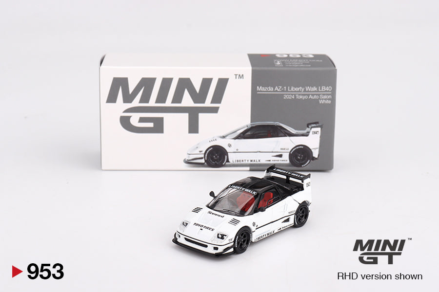Liberty Walk MINI GT セット Mini GT 1:64 Mazda AZ-1 Liberty Walk LB40 – White – 2024