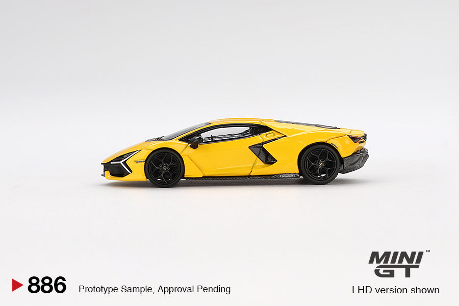MiniGT 1:64 Lamborghini Revuelto – Giallo Yellow #886