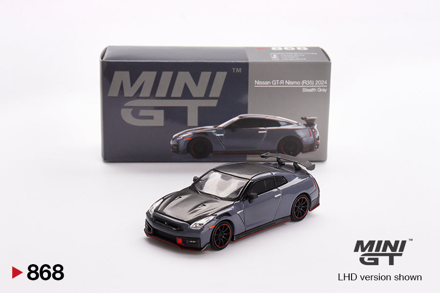 MiniGT 1:64 Nissan GT-R Nismo 2024 NISMO – Stealth Gray #868