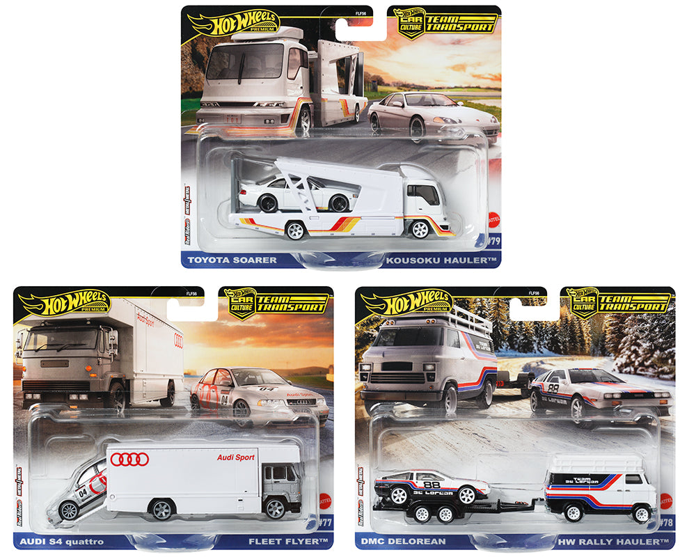 Hot Wheels 1:64 2024 Team Transport - 957F Assortment SET OF 3