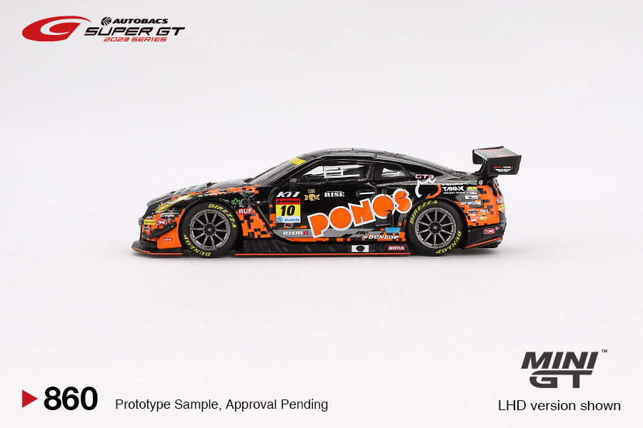 MiniGT 1:64 Japan Exclusive Nissan GT-R NISMO GT3 #10 “PONOS GAINER GT-R” GAINER 2023 SUPER GT SERIES #860