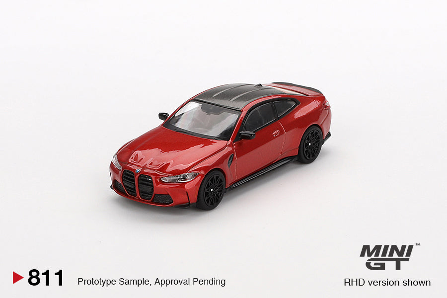MiniGT 1:64 BMW M4 Competition (G82) Sakhir Orange LHD #811
