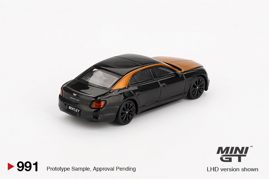 MiniGT 1:64 Bentley Flying Spur – Orange Flame / Onyx #991
