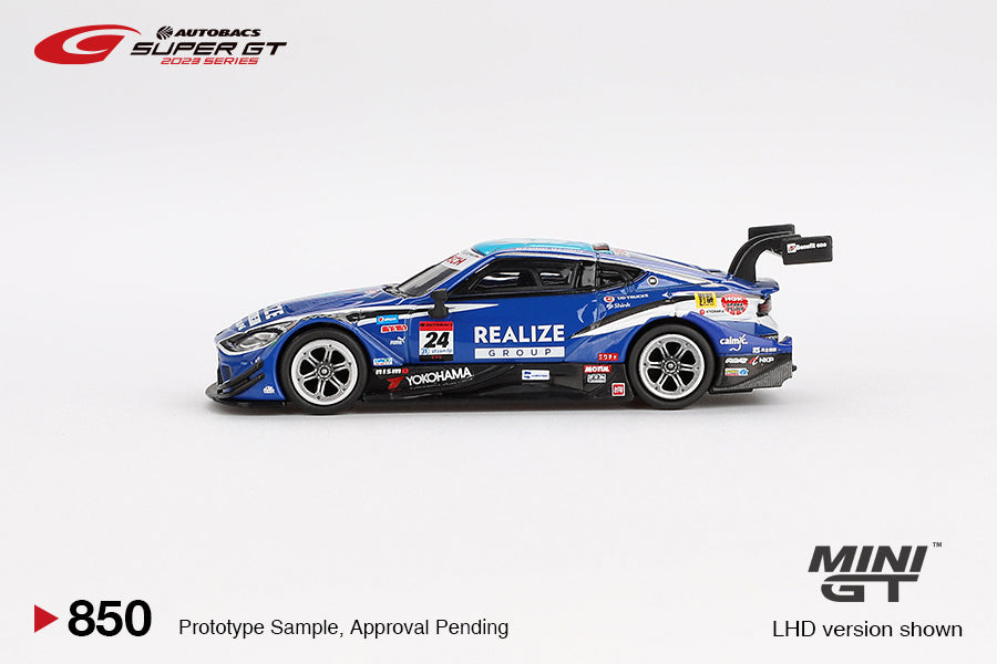 MiniGT 1:64 Japan Exclusive Nissan Z GT500 #24 “REALIZE CORPORTATION ADVAN Z” KONDO RACING 2023 SUPER GT Series #850