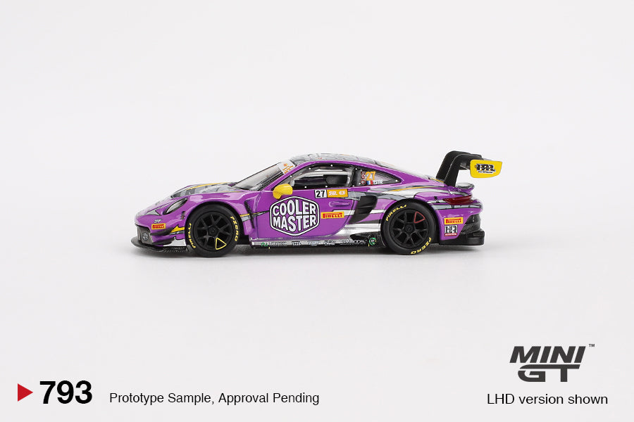 MiniGT 1:64 Porsche 911 GT3 R #27 HubAuto Racing 2023 FIA GT World Cup 70th Macau Grand Prix #793