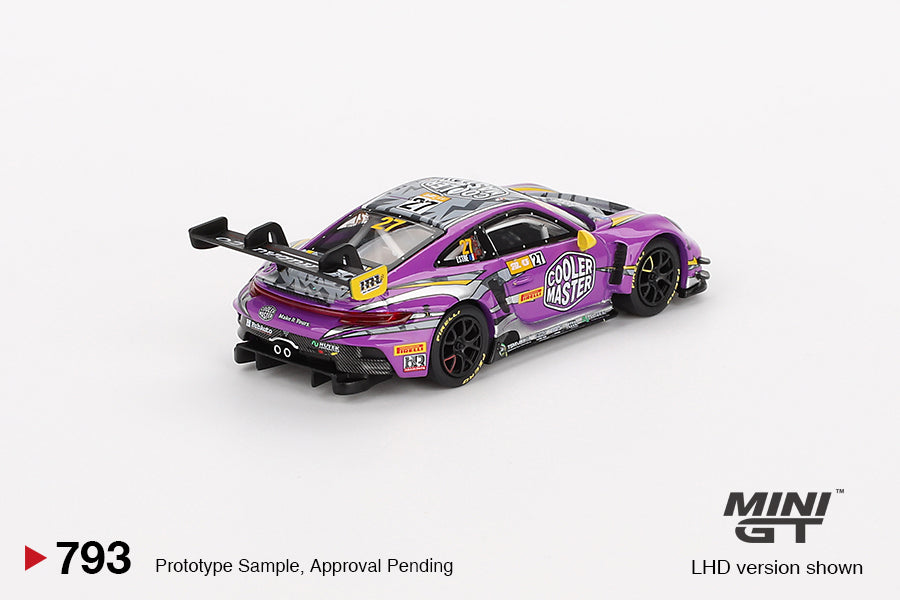MiniGT 1:64 Porsche 911 GT3 R #27 HubAuto Racing 2023 FIA GT World Cup 70th Macau Grand Prix #793