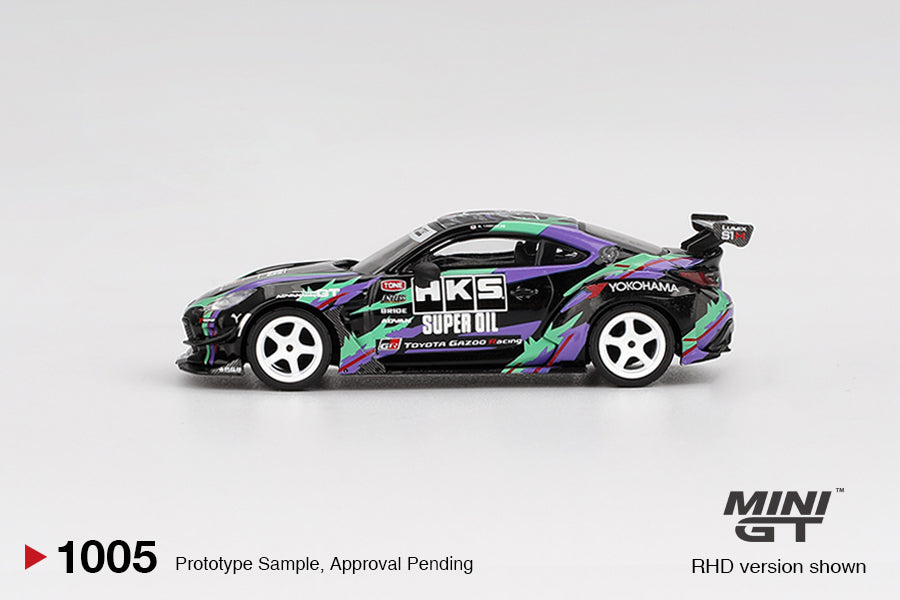 MiniGT 1:64 Toyota GR86 HKS TYPE R 2022 Tokyo Auto Salon – Black #1005