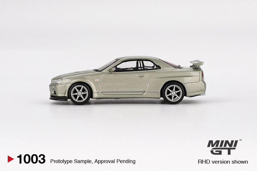 MiniGT 1:64 Nissan Skyline GT-R (R34) V-Spec II Nür – Millenium Jade #1003