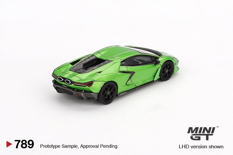 MiniGT 1:64 Lamborghini Revuelto – Verde Selvans #789