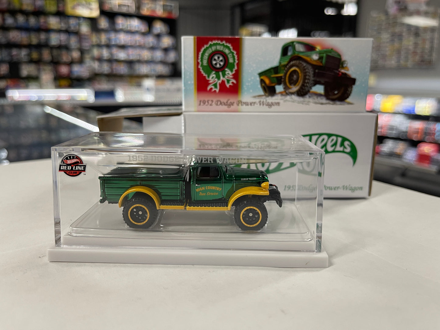 Hot Wheels 1:64 RLC 2023 Red Line Club 1952 Dodge Power Wagon Holiday Car