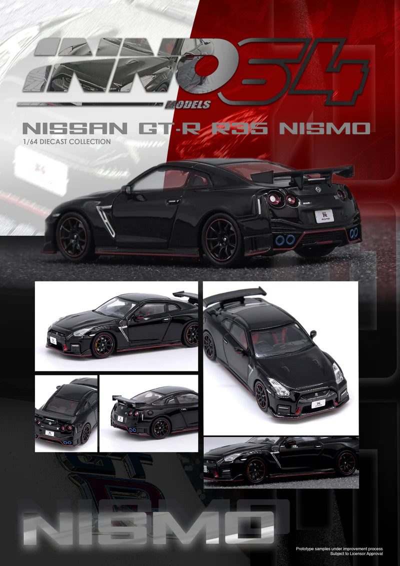 Inno64 1:64 Nissan GT-R (R35) NISMO - Black
