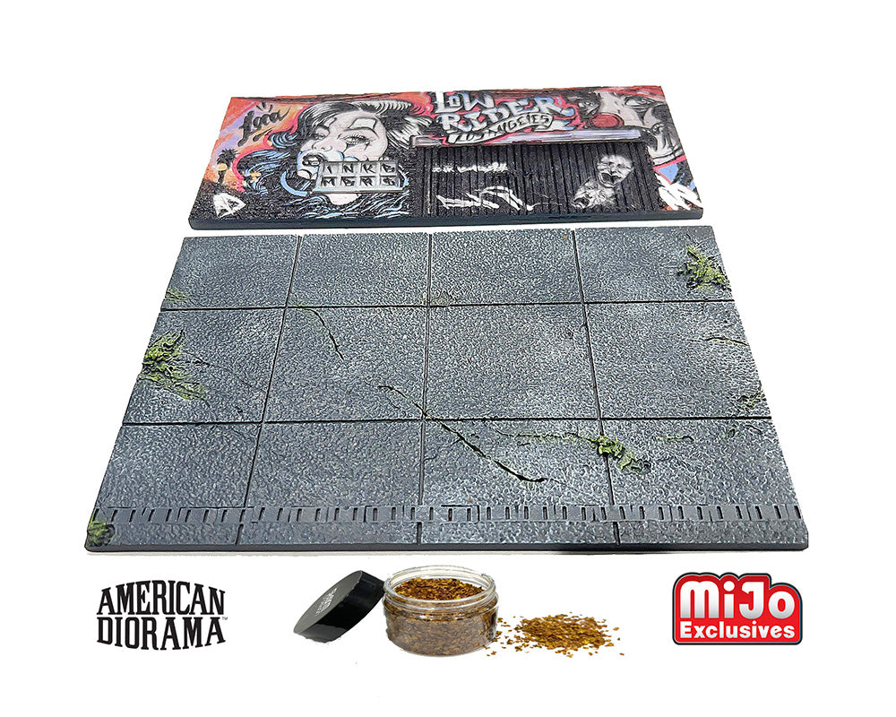 American Diorama 1:64 MiJo Exclusive LA Street Art Diorama Lowrider – Limited Edition