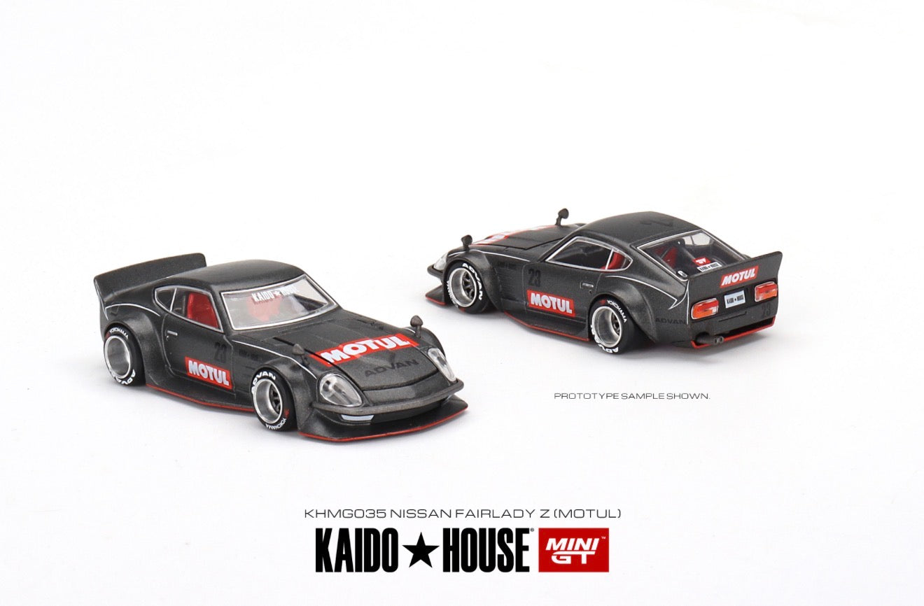 Kaido House 1:64 Datsun KAIDO Fairlady Z MOTUL V1 - Regular & Chase PAIR