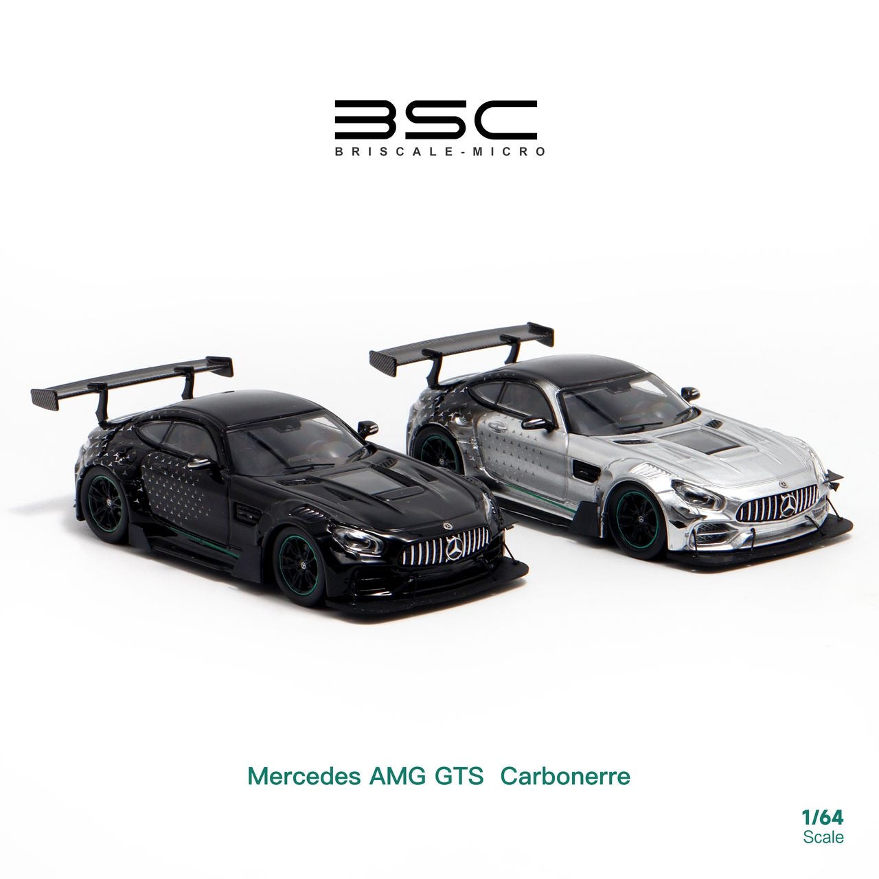 BSC 1:64 Mercedes Benz AMG GTS Carbonerre Widebody - *4 Styles*