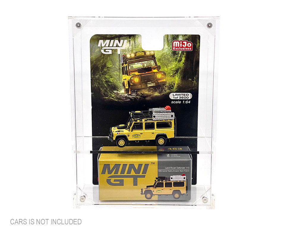 Showcase 1:64 Premium Collector Single Display Case with Shelve & Cover (6″x2.1/8″x8″) – Mijo Exclusive